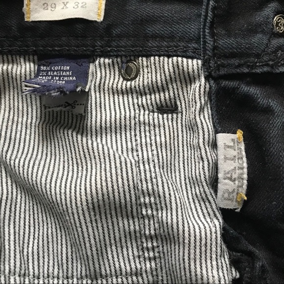 Madewell Rail Straight Black frost wash pants - Picture 5 of 6